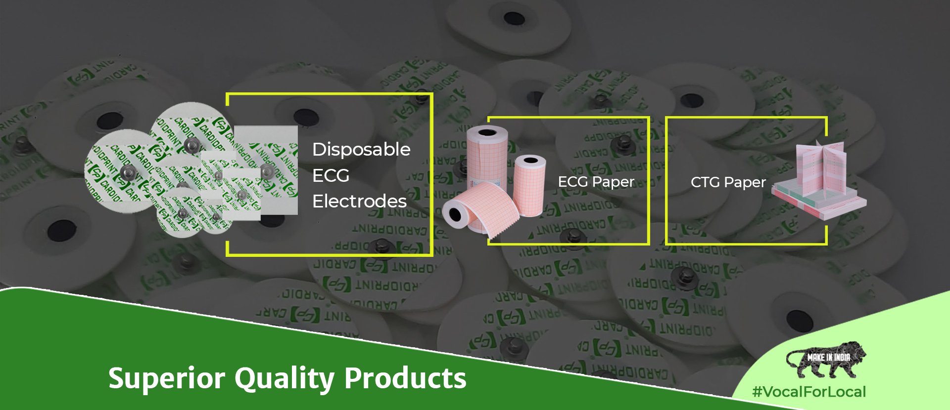 Disposable ECG Electrodes, ECG Paper, CTG Paper