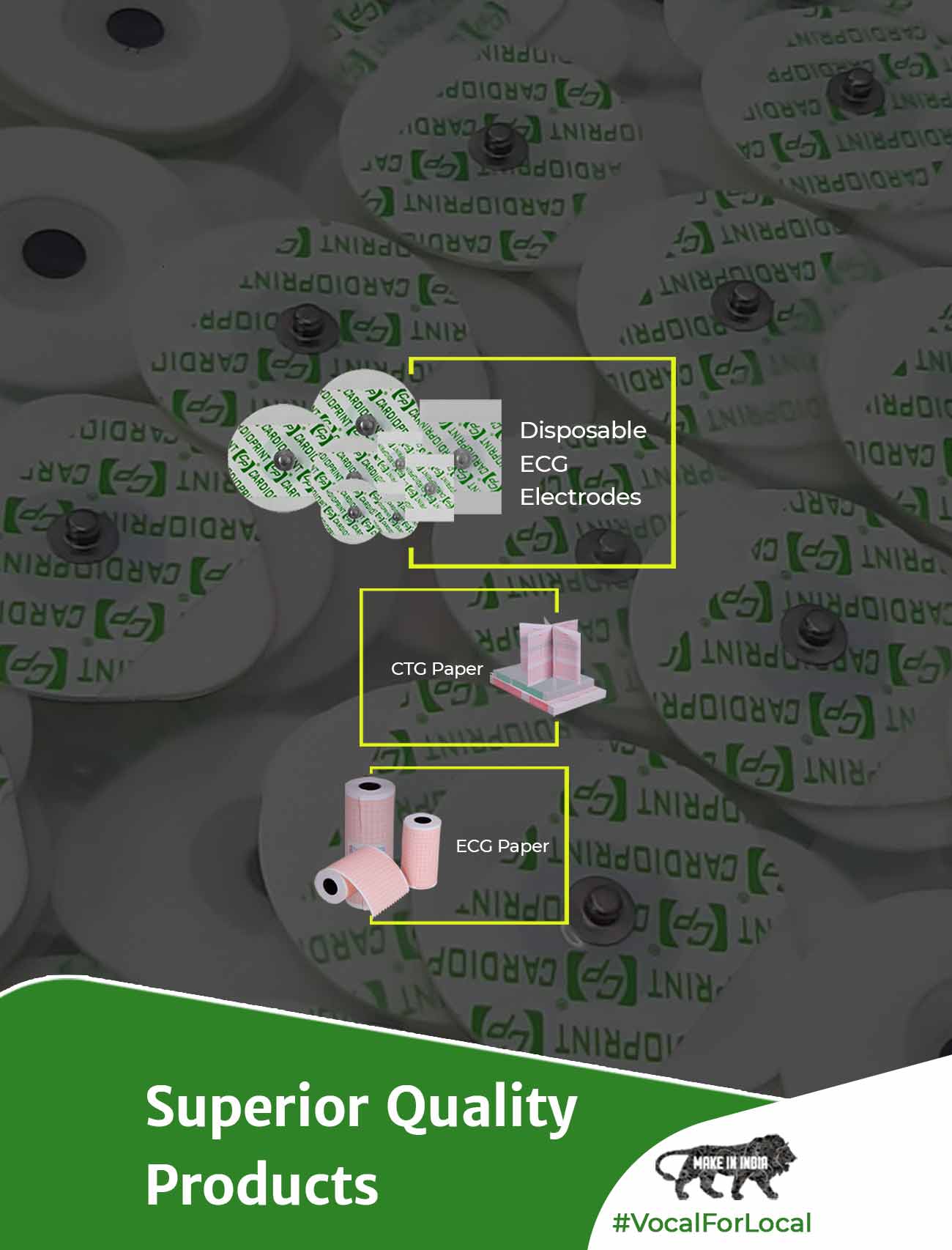 Disposable ECG Electrodes, ECG Paper, CTG Paper